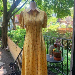 Cottagecore Yellow Floral Sundress by Le Tailor Seoul